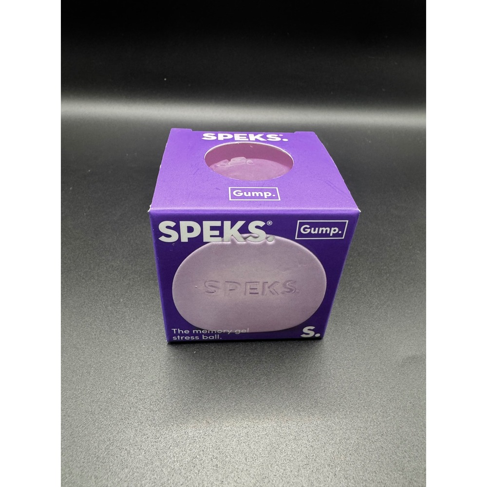 Speks Gump Memory Gel Stress Ball Mist Purple Fidget Toy Desk Accessory NEW